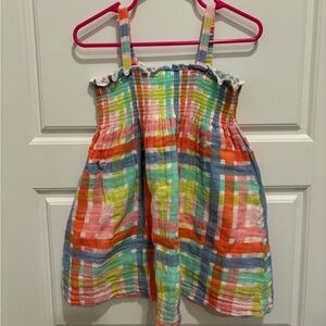 Angel Dear 2T Multicolor Plaid Muslin Sundress
